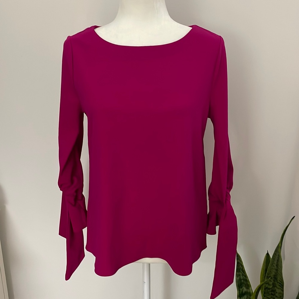 Ann Taylor Blouse with Ties on Wrist